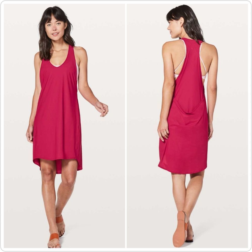 Lululemon Rejuvenate Dress Ruby Red